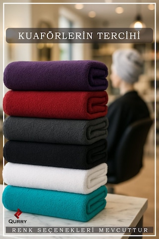 6 Adet 50 X 90 Cm Mikrofiber Havlu, Boya Tutmaz Havlu, Yüksek Sıvı Emer, Güzellik Merkezi Havlusu Turkuaz