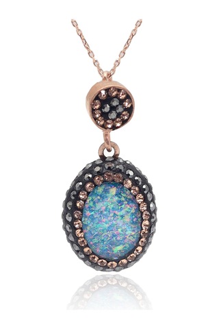 Turkuaz Paraiba Ve Swarovski Taşlı 925 Ayar Gümüş Kadın Üçlü Set 201025580