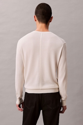 Calvin Klein Erkek Kazak Ekru