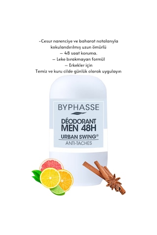 Byphasse Urban Swing 48H Erkek Roll-On Deodorant 50 ML