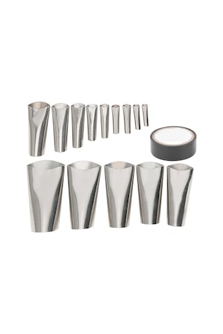 Singree 15 Parça Paslanmaz Çelik Caulk Uçları Seti - Yeniden Kullanılabilir, Korozyona Dayanıklı, Mutfak/banyo Birleşik Doldurma Aracı