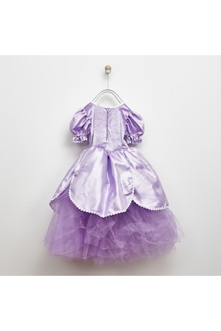 Panço Kız Çocuk Sofia Kostüm Lila 001