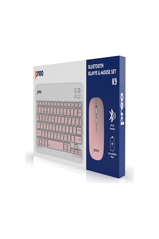 Preo K9 Mini Tv Tablet Ve Telefon Uyumlu Bluetooth Klavye Mouse Seti