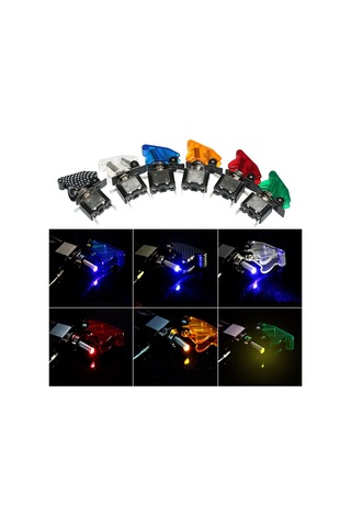 Dianziye 12v 20a Yeşil Led Işıklı Araba Yarışcı Rocker Anahtarı - Abs Malzeme, Evrensel Uyumlu Aksesuar Kontrolü