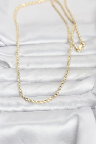 Clariss Cm 14k Gold Renk Burgu Model Zincirli 60 Cm Kadın Kolye Çok renkli