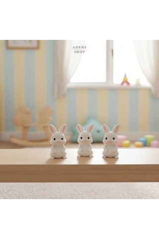 3 Sevimli Tavşancık Ev/çocuk Odası Dekoru