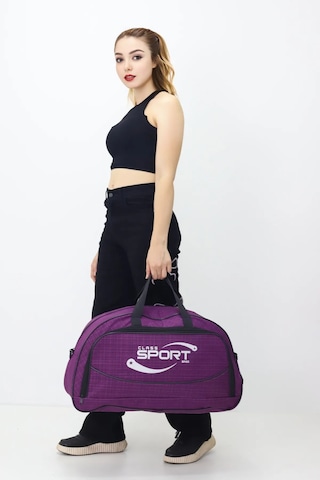 Kabin Boy Hostes Tipi Spor Valiz Seyahat Tatil El Ve Omuz Askılı Günlük Kullanım Ve Kıyafet Çantası Mor