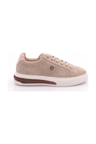 Dgn 5749 Erkek Sneaker Ayakkabi Bej Süet