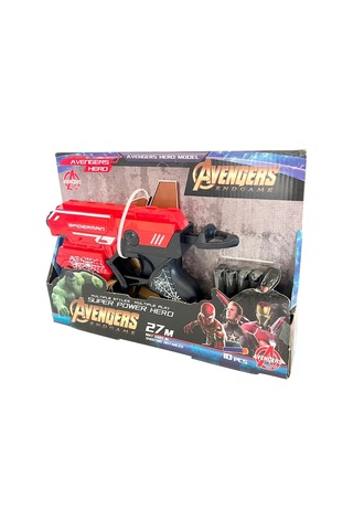 Örümcek Adam Nörf Tabanca Oyuncak Spider Man Sünger Plastik Atan Nerf Silah