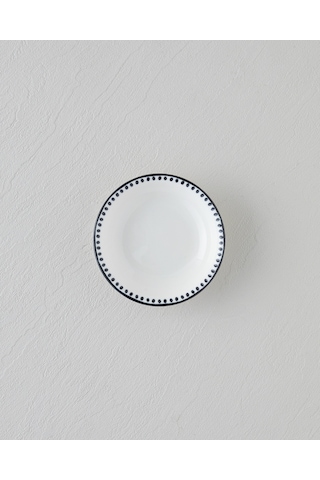 English Home Black Dots Porselen Çerezlik 11 Cm Siyah - Beyaz Siyah - Beyaz