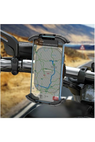 Exenaar Motosiklet - Bisiklet Telefon Tutucusu Siyah