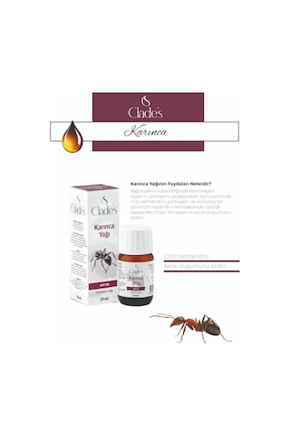 Clade's Karınca Cilt Bakım Yağı 20 ML