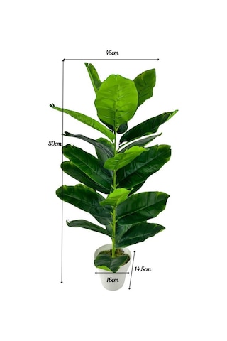 Yapay Çiçek Starliçe 80cm 23 Yapraklı Salon Çiçeği Beyaz Saksılı Yapay Bitki