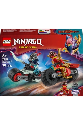 LEGO® NINJAGO® Kai’nin Motosiklet Hız Yarışı 71838 - 6 Yaş ve Üzeri Çocuklar için Yaratıcı Oyuncak Yapım Seti (79 Parça)