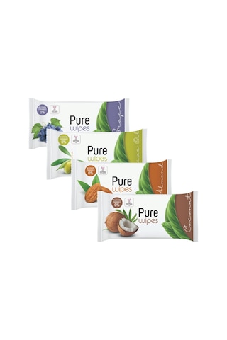 Pure Baby Wipes Islak Havlu Mendil 50 Yaprak Tekli Pk (Meyveli)