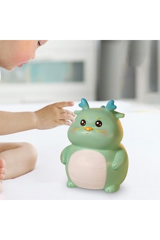 Homyl Çocuklar Kumbara Heykeli Para Tasarrufu Pot Mavi-küçük Mavi Küçük