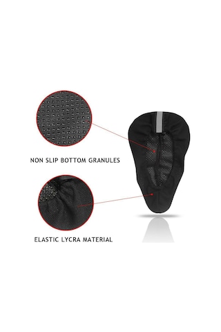 Geeroyoo Bisiklet Minder Kılıfı: 3d Kalın Eva Yastık, Nemlendirici, Kayma Engellisi - Mavi Dağ, Yol Bisikletleri İçin Mavi