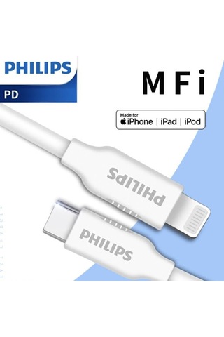 Philips Usb-c To Lightning Hızlı Şarj Ve Data Kablosu 1 Mt. Dlc2503v/51