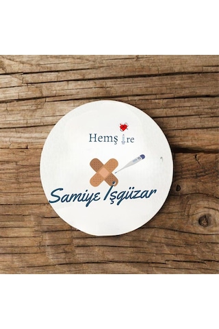 Hemşirelere Özel Mdf İkili Bardak Altlığı Ahşap