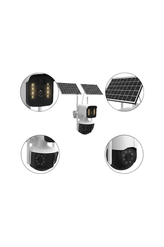 Güneş Enerjili Yayla Kamerası 4g Sım Kartlı 9mp Solar Güvenlik Kamerası 2 Yıl Garantili