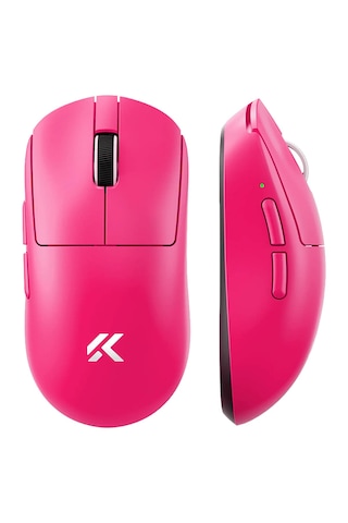 Mchose A7 V2 Pro Rose Red 8k Hz Paw3395 Sensör Kablosuz Simetrik Gaming Mouse Mc-a7v2-3