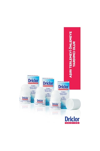 Driclor Aşırı Terleme Önleyici Antiperspirant Roll-On Deodorant 3 x 20 ML