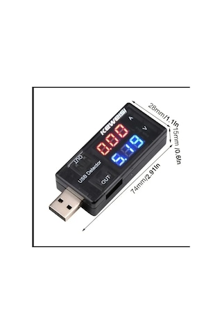 Shenzhen Usb Şarj Cihazı Doktoru Akım Gerilim Şarj Dedektörü Pil Voltmetre Ampermetre Multimetre