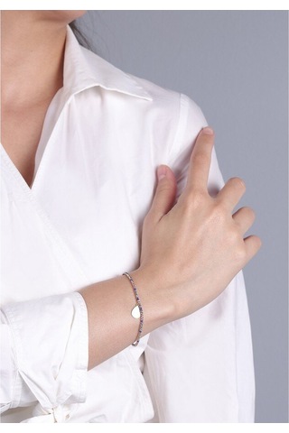 Diamond Line - Gülaylar - 3 Renkli Altın 14 Ayar Toplu Bileklik Standart N11.21849 Sarı Altın