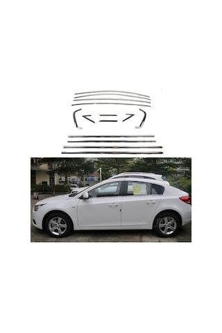 Chevrolet Cruze Hb Krom Cam Çerçevesi Set 2011 Sonrası 14 Parça