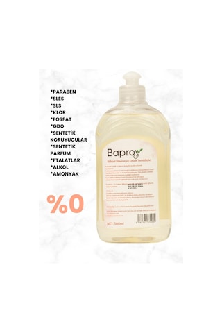 Baproy Bebekler Için Bitkisel Biberon Emzik Temizleyicisi 500 Ml 4 Adet