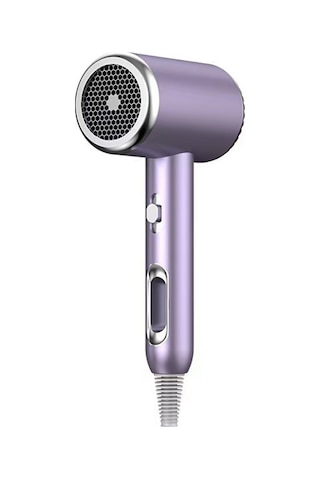 Skycity Ev Ve Salonda Kullanım İçin Mor 220v Avrupa Standartlı 1600w Lüx Fön Makinesi - Mavi Işık İyon Teknolojisi İle Saç Koruma, 3 Derece Isı Ayarı Ve Konsantratör Ağızlıklı