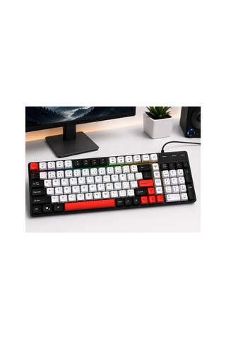 Jedel K30p Usb Kablolu Aydınlatmalı Gaming Oyuncu Ve Ofis Klavyesi Kompakt Tasarım
