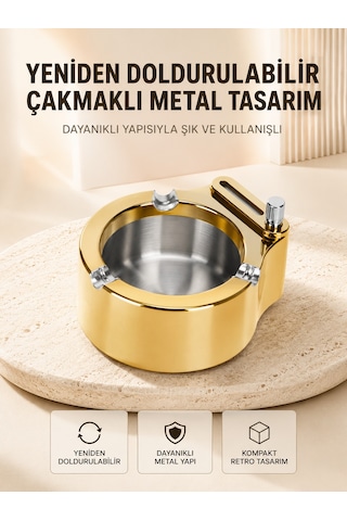 Duman Ve Koku Giderici Hava Temizleyici Küllük 2 Katmanlı Filtreli - Lisinya