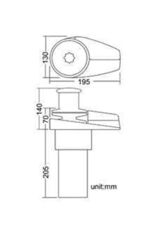 South Pacific Dik Irgat VS600 6mm Krom 12V