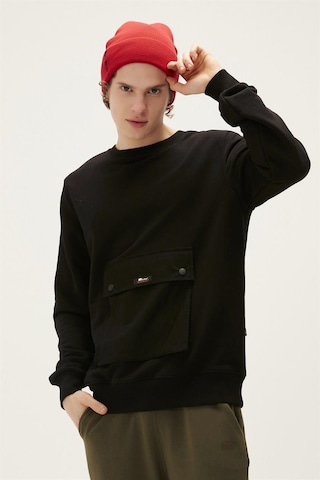 Bad Bear 22.02.12.017-c01 Kangaroo Erkek Sweatshirt Siyah