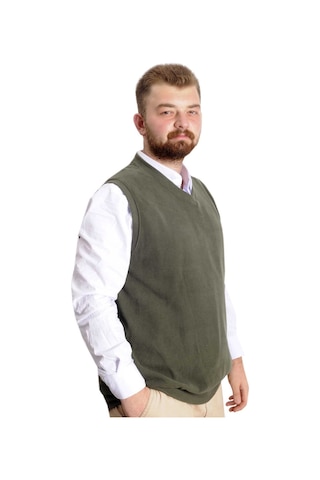 Mode Xl Büyük Beden Erkek Süeter Vanize Selanik 20547 Haki Haki