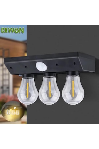 Solar Led Lamba 3w Yt-819 Siyah
