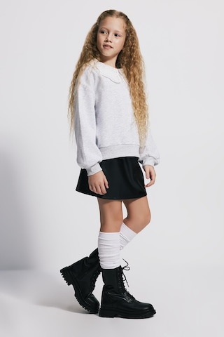 Kids Girl Deri Efektli Mini Siyah Etek Siyah