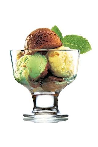 LAV Destina Cam Dondurma & Tatlı Kasesi 2'li Küçük Boy 285 ml (Reçellik  )