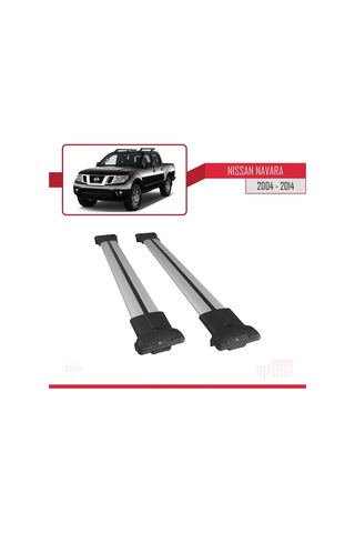 Nissan Navara 2004-2014 Arası Fly Model Ara Atkı Tavan Barı Gri