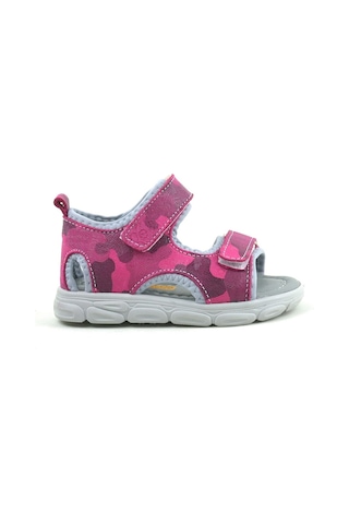 Hapshoe Rakerplus Hakiki Deri Pembe Kamuflaj Bebek Sandalet Pembe