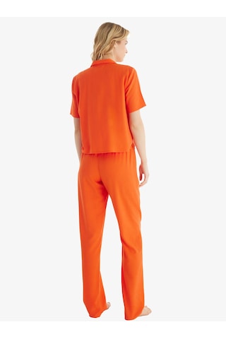 Blackspade Kadın Premium Ekovero Kısa Kol Önden Düğmeli Mercan Pijama Takımı C3t3n5o06 Mercan