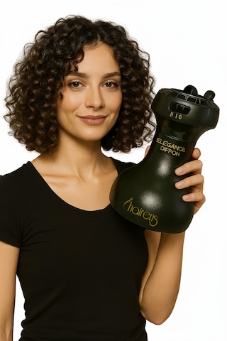 Hrs-530 Kıvırcık Saçlara Özel Saç Kurutma Makinesi & Vigo Dalgalandırıcı 1000 Watt - Siyah