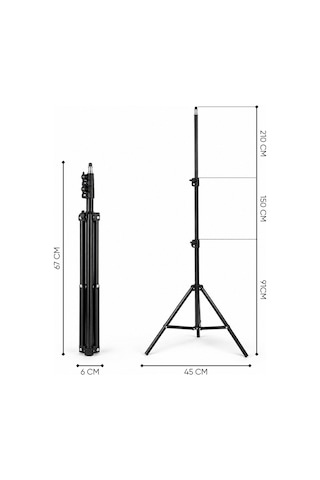 Ayarlanabilir Tripod - Kamera - Telefon - Wison - 210cm Ws-110 Çok Renkli
