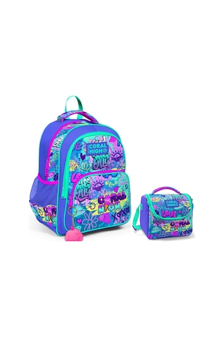 Coral High Lavanta Grafiti Kız Çocuk İlkokul Çantası Ve Beslenme Çantası Seti