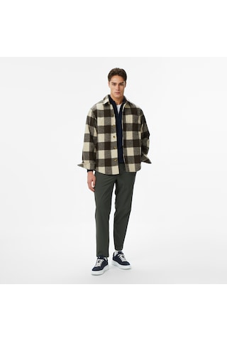 Nautica Erkek Kahverengi Classic Fit Gömlek Desenli W57431t Kahverengi