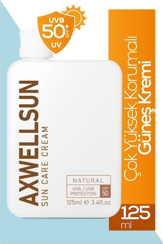 Axwell Sun Care Cream Leke Karşıtı Güneş Koruyucu Krem SPF50+ 125 ML
