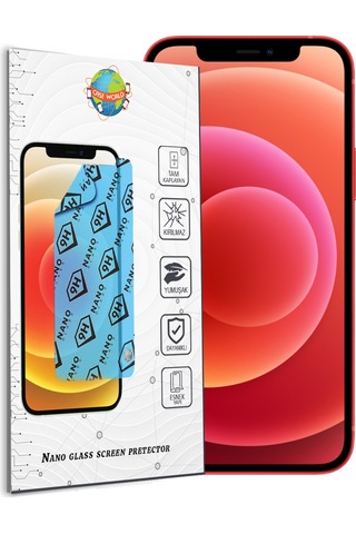 Apple Uyumlu iPhone 12 Mini Nano Ekran Koruyucu Kırılmaz Esnek Cam
