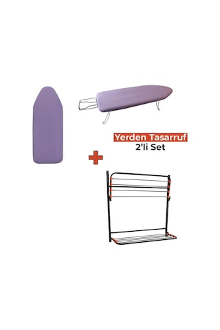 Belda Mini Ütü Masası & Kanat Goldline Asmalı Çamaşır Kurutmalık-öğrenci İşi Set