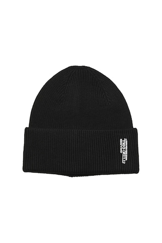 Jack&jones Addıtıonals Erkek Logo Detaylı Örme Bere - Coll - 12279347 Black